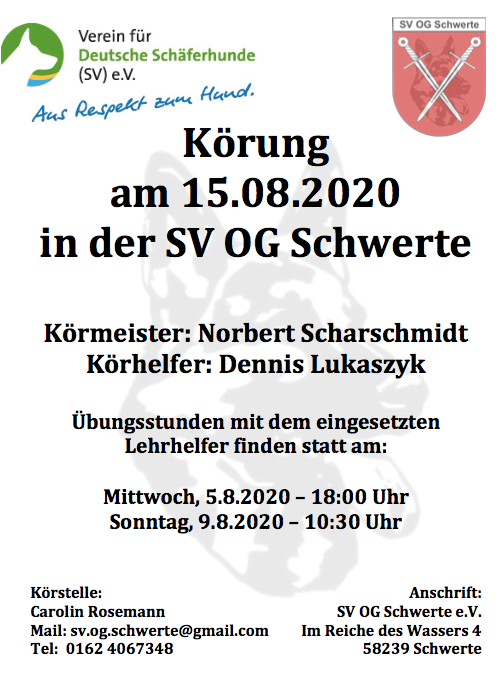 Korung Schwerte Ankündigung