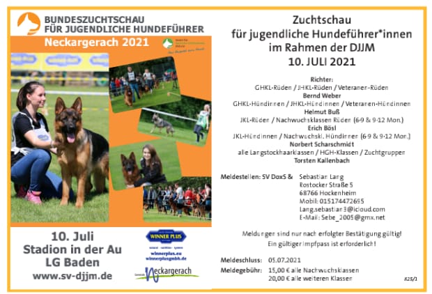 Plakat Zuchtschau DJJM