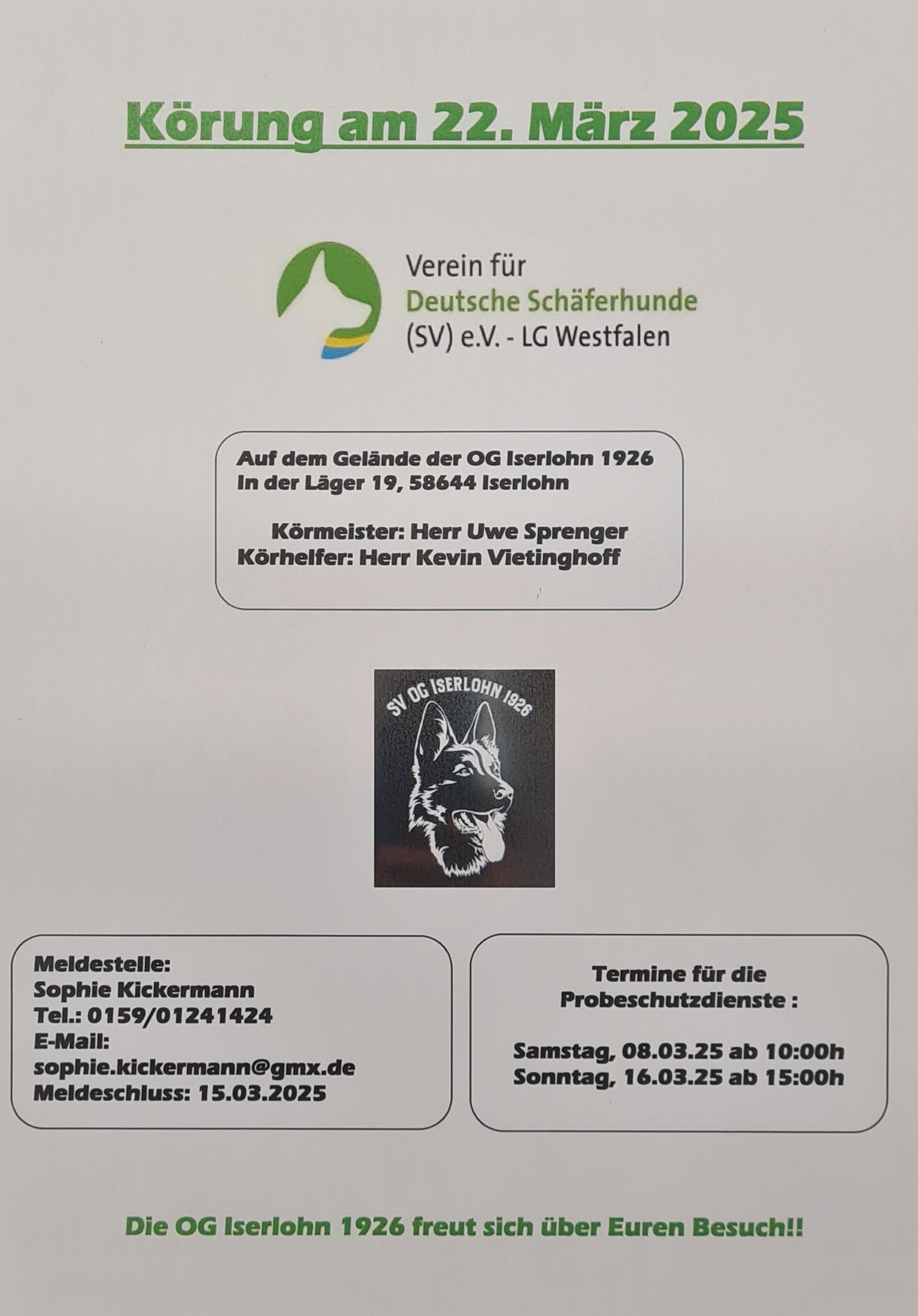 Plakat Koerung Iserlohn