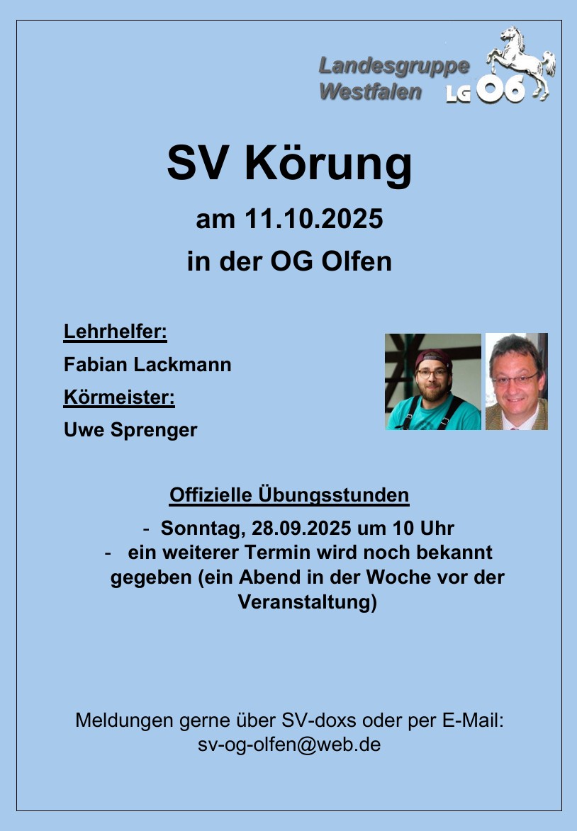 Plakat Koerung olfen