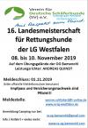 Bestimmungen zur 16. Landesmeisterschaft für Rettungshunde in der OG Bamenohl Bestimmungen zur 16. Landesmeisterschaft für Rettungshunde in der OG Bamenohl